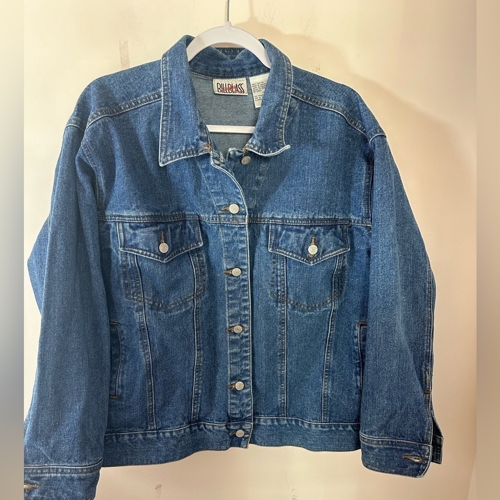 Bill Blass jean jacket Vintage Oversized excellent condition unisex ? 1X
